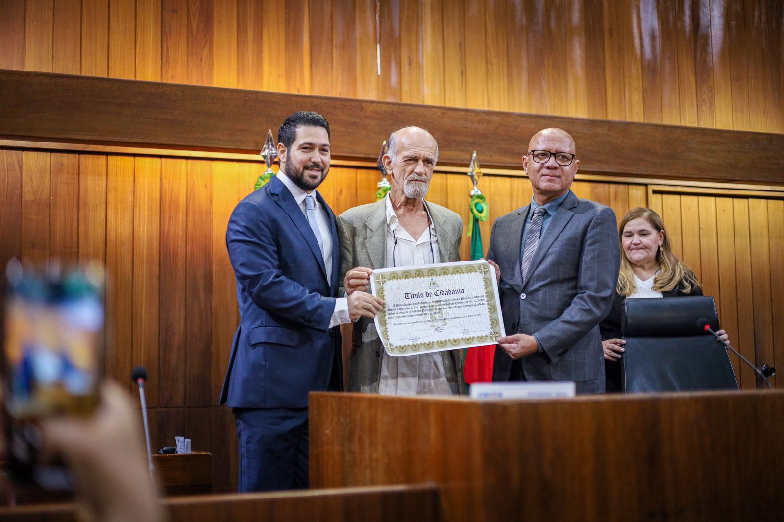 Capoeirista Mestre Camisa recebe título de cidadão piauiense