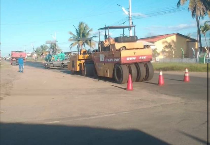 Deputado comemora início das obras de asfaltamento da PI-116