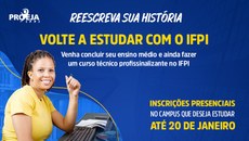 IFPI oferta 645 vagas em cursos técnicos na modalidade de Educação de Jovens e Adultos