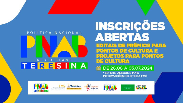 Inscrições para editais de Pontos de Cultura da Lei Aldir Blanc encerram nesta quarta-feira (03)