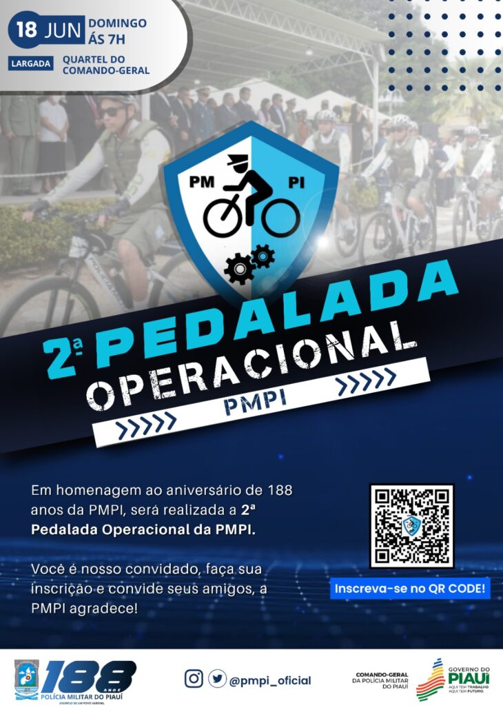 Polícia Militar promove 2ª Pedalada Operacional no próximo domingo (18)