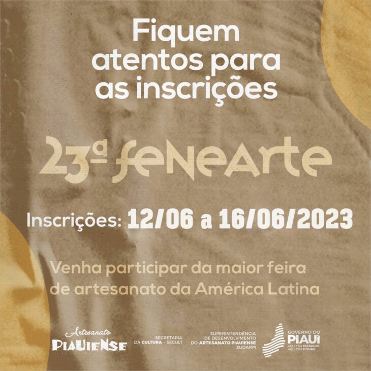 Sudarpi abre inscrições para maior feira de artesanato da América Latina 