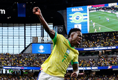 Vinicius Júnior brilha e Brasil derrota Paraguai na Copa América