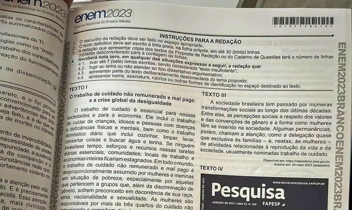 Enem: cartilha de redação é divulgada; confira