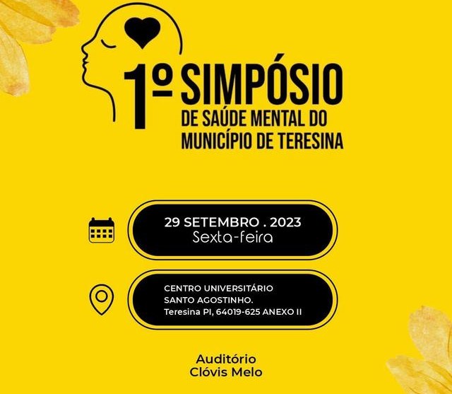 FMS anuncia 1º Simpósio de Saúde Mental de Teresina nesta (29)