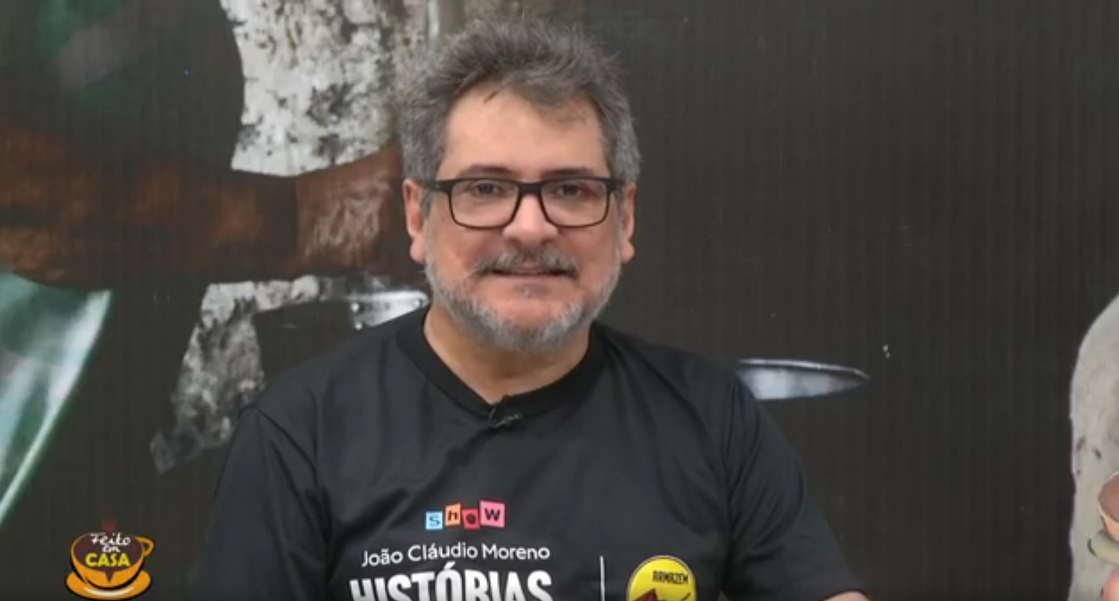 Humorista João Cláudio Moreno participa do programa Feito em Casa