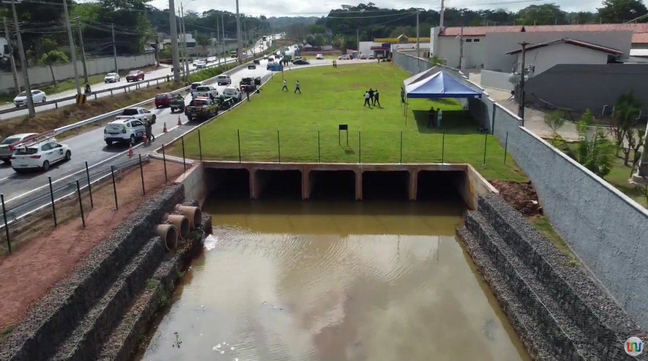 Inaugurada galeria que garante drenagem na região da BR-343 em Teresina