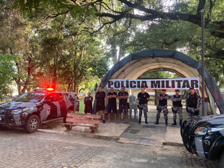 Instalado Posto de Comando da PM na Praça da Bandeira