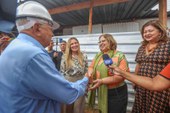 Ministra visita obra de construção da Casa da Mulher Brasileira