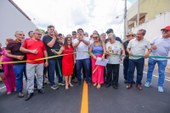 Rafael Fonteles inaugura asfaltamento em Pedro II