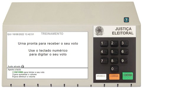 Simulador virtual ajuda eleitor a treinar o voto na urna